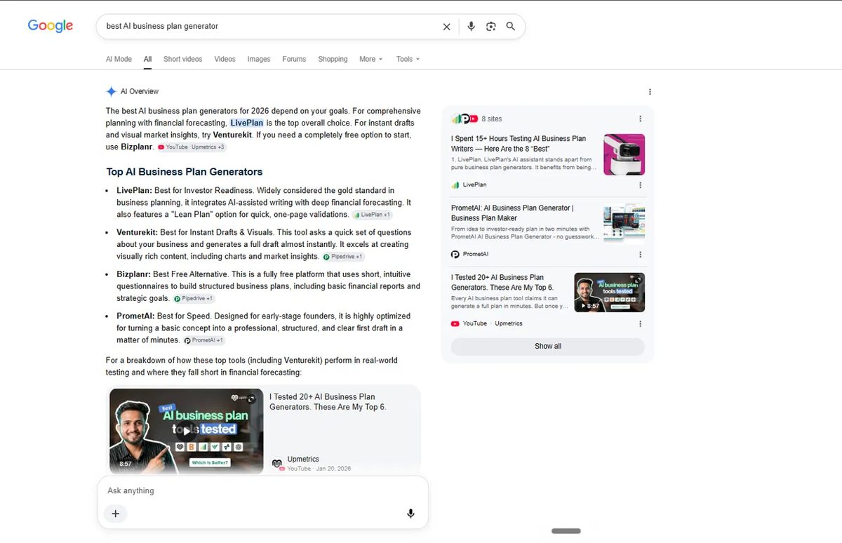 Google AI Overview ·